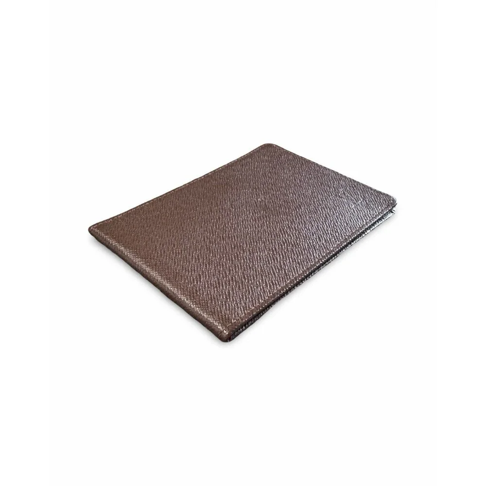 Louis Vuitton Brown Taiga Leather Bifold Pass ID Card Case Holder Brown(5)